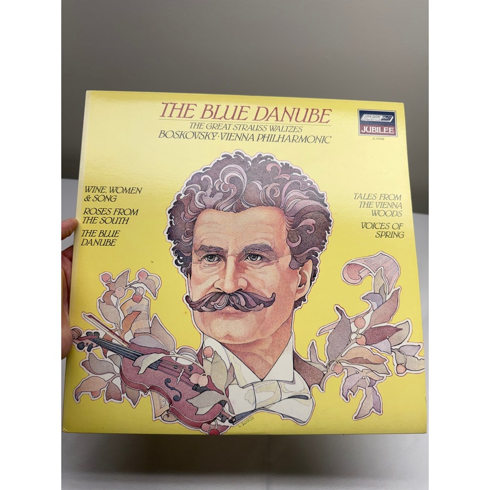 Johann Strauss The Blue Danube Waltz Vienna Philharmonic London Jubilee Vinyl LP